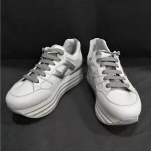 Hogan H222 Platform Sneakers US9 / EU40 White.